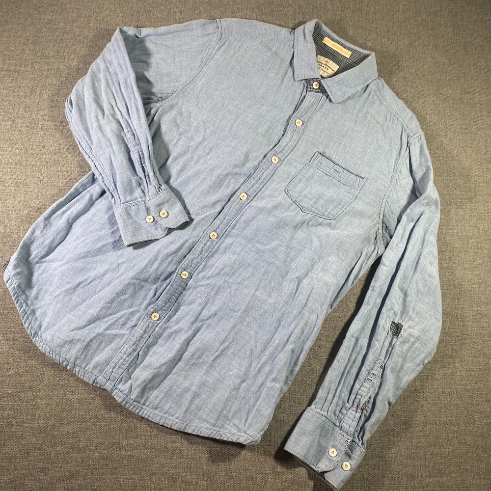 Tommy Bahama Island Crafted Long Sleeve Button Shirt Mens‎ Large Flannel Lined